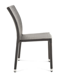 English Elm Christopher Knight Home® - LARACHE Elegant Outdoor Armless Rattan Dining Chairs Set of 2 – Stackable, Textured Wicker Comfort Brown Multi 39.3 L x 28.5 W x 22.5 H N776P610544M