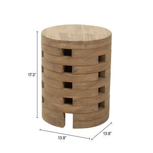 Zuo Modern Mado Side Table Natural: Elegant Acacia Wood Design For Modern Homes & Hospitality Spaces Natural Acacia Wood 704103-zuo-modern