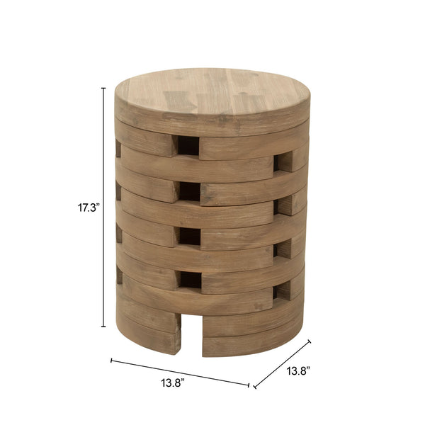 Zuo Modern Mado Side Table Natural: Elegant Acacia Wood Design For Modern Homes & Hospitality Spaces Natural Acacia Wood 704103-zuo-modern