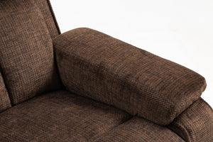 English Elm Oversized Power Lift Recliner with Heat Massage Lay Flat Design and Usb Charging Port Chocolate W547S00081