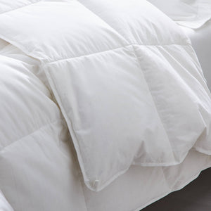 English Elm Dr. Oz EngineeredDown Comforter Twin/Twin XL White – All-Season Breathable Cotton, SilverScience Threads, Duvet-Tie Option B350P326222