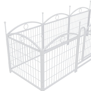 English Elm Dog Playpen 8 Panel Heavy Duty Iron Pet Enclosure Foldable Indoor Outdoor Exercise Pen W368P233997