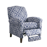 Madison Park Kirby Transitional Push Back Recliner MP103-1051 Navy Multi