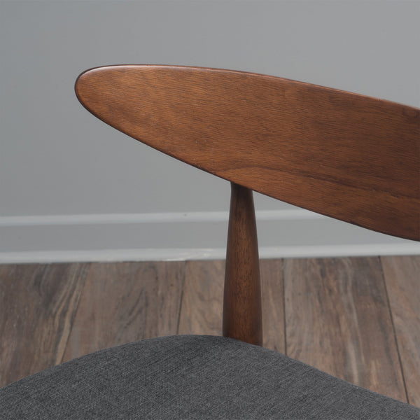 English Elm Christopher Knight Home® - Set Of 2 Retro Rubberwood Chairs With Ergonomic Curved Back & Plush Foam For Ultimate Comfort N759P307037F