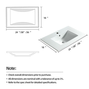 English Elm 090 bathin White Ceramic Basin CUPC Certified Durable Deep Bowl Glossy Finish Eco-Friendly Design W3520P345851