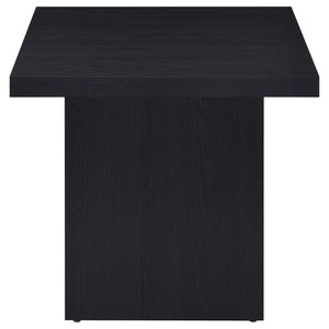 English Elm Exeter Modern Black Square End Table with Tall Boxy Profile, Engineered Wood, Minimalist Geometric Design B062P375428