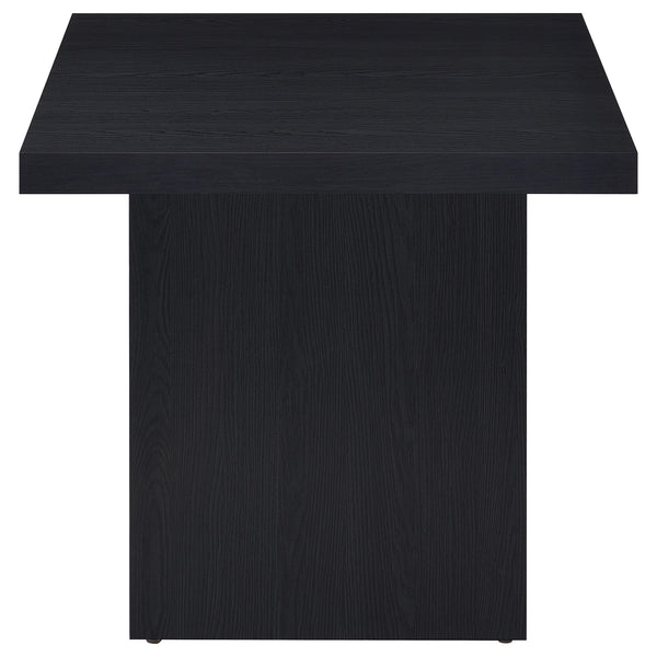 English Elm Exeter Modern Black Square End Table with Tall Boxy Profile, Engineered Wood, Minimalist Geometric Design B062P375428