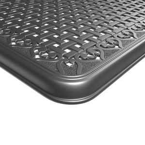 English Elm 5-Piece All-Weather Cast Aluminum Dining Set With Black Frame - Elegant, Durable, Seats 4 Comfortably W1710S00245