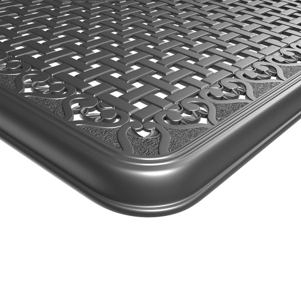 English Elm 5-Piece All-Weather Cast Aluminum Dining Set With Black Frame - Elegant, Durable, Seats 4 Comfortably W1710S00245