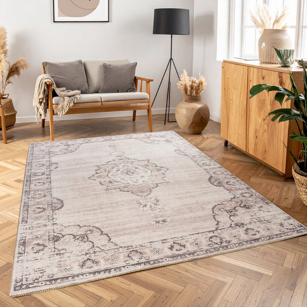 English Elm Majestic Medallion Area Rug Polyester Pile Traditional Living Room Floor Accent B186P428868