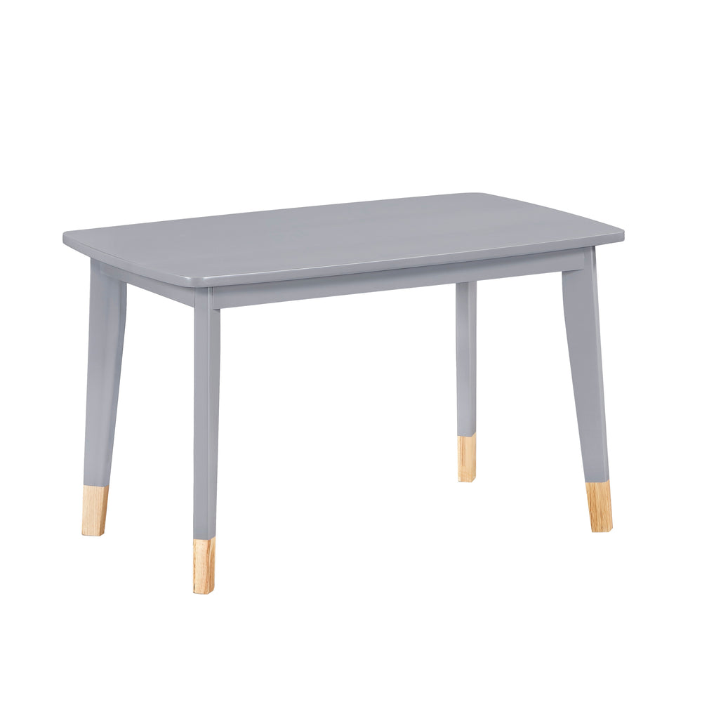 English Elm Gray Two-tone Solid Wood Kids Activity Table Set Four Chairs Playroom Furniture Gray B011P463885