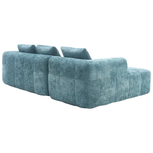 English Elm United We Win 98.42-Inch Modern Modular L-Shaped Sectional Sofa With Chaise & Smart Side Pockets W1568S00145-GIGA