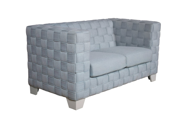 English Elm Saree Chenille Upholstered Loveseat with Pocket Coil Support and Tailored Modern Frame B2726P454998