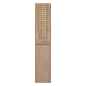 English Elm 12" Bathroom Side Cabinet - Modern Wall-Mounted Design With Soft-Close Doors & Space-Saving Style W999S00340