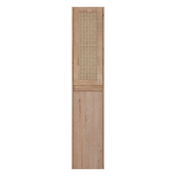 English Elm 12" Bathroom Side Cabinet - Modern Wall-Mounted Design With Soft-Close Doors & Space-Saving Style W999S00340