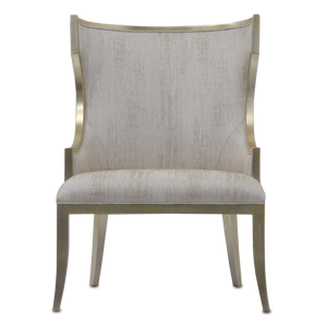 Garson Silver Armchair - Chic Wingback Design in Fresh Files Linen for Timeless Elegance & Comfort