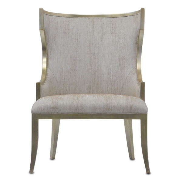Garson Silver Armchair - Chic Wingback Design in Fresh Files Linen for Timeless Elegance & Comfort