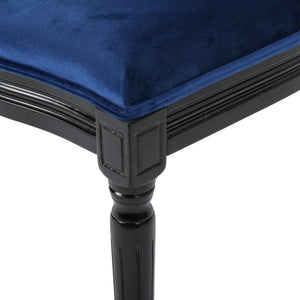 English Elm Christopher Knight Home® - Kd Dining Chair - Elegant Navy Blue Velvet Upholstered Seating With Timeless French Country Charm 60352.00NVLTNBL