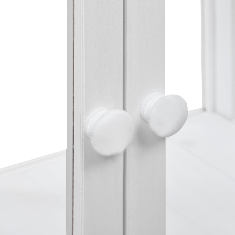 English Elm TOPMAX Mini Cold Frame Greenhouse with Fir Wood, Polycarbonate Doors, Raised Bed & Removable Wheels White N717P229026K