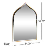 Christopher Knight Home® - Noble House - Delliah Contemporary Bell Shaped Wall Mirror, Brushed Brass