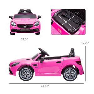 English Elm Aosom Mercedes Slc 300 Kids Ride on Electric Car with Remote 12v Battery Powered W2225P200561
