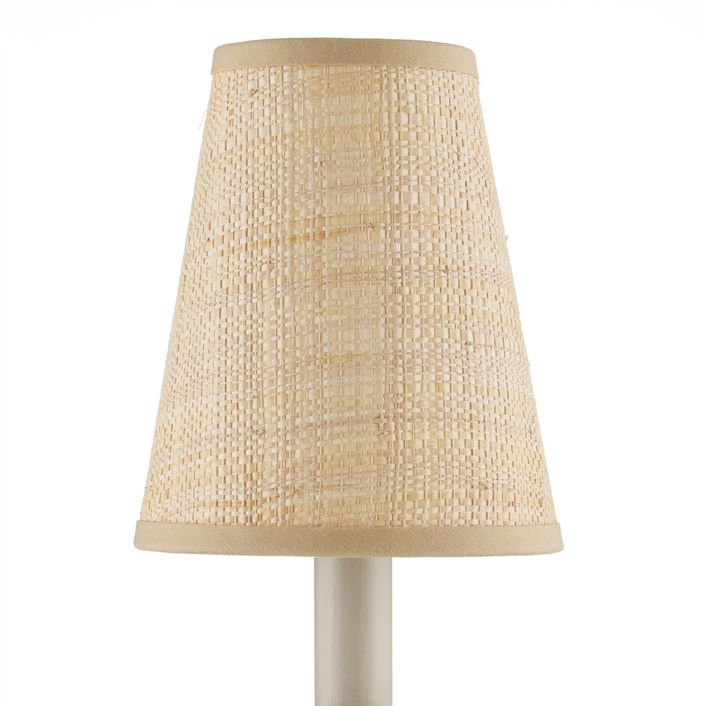 Natural Grasscloth Tapered Chandelier Shade - Artisanal Handcrafted Elegance for Modern Spaces