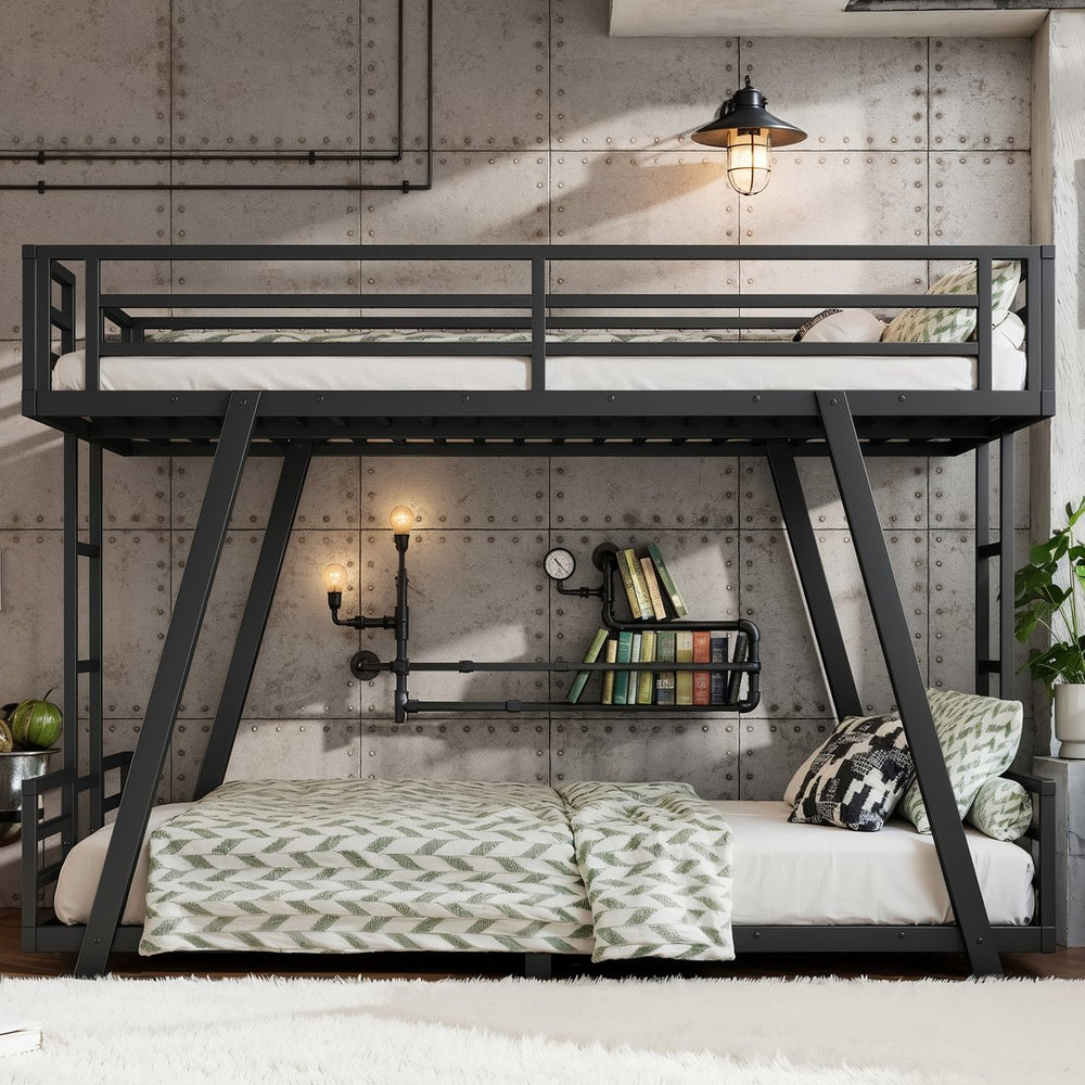 English Elm Double Twin House Bed Pine Wood Frame Kids Playhouse Bunk with Storage Drawers W5305S00062