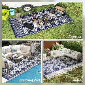 English Elm Portable Reversible Outdoor Rug Polypropylene Uv Resistant Patio Camping Mat T3971P421520