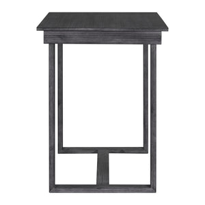 English Elm TOPMAX 82-inch Farmhouse Extendable Dining Set with Two 11" Removable Leaves, Upholstered Seats and Bench Gray N717S000230E