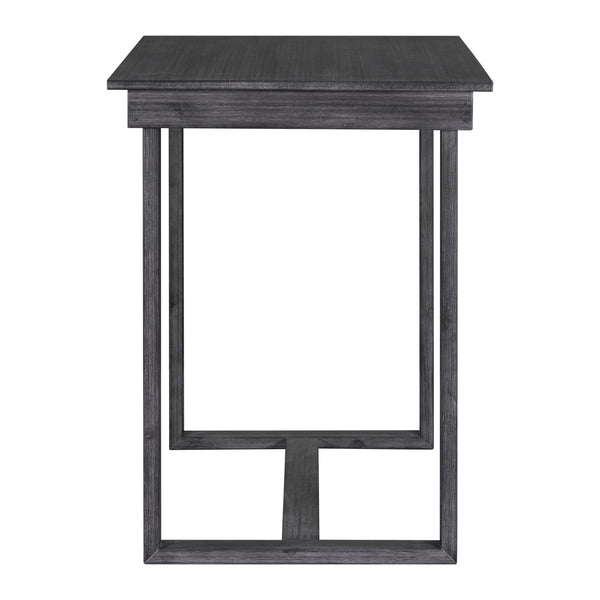 English Elm TOPMAX 82-inch Farmhouse Extendable Dining Set with Two 11" Removable Leaves, Upholstered Seats and Bench Gray N717S000230E