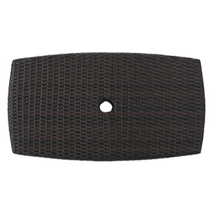 English Elm Christopher Knight Home® - BERKELEY Rattan Wicker Side Table with Iron Frame — Weather-Resistant Outdoor Accent Table, 35" Brown Multi 59109.00