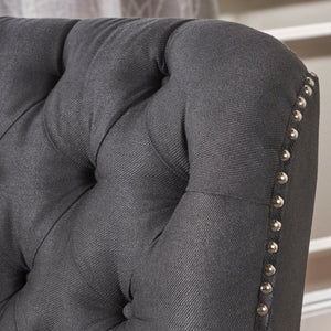 English Elm Christopher Knight Home® - Modern Dark Grey Fabric Push Back Recliner with Rivet Detail, Ergonomic Support & Plush Cushioning 61370.00