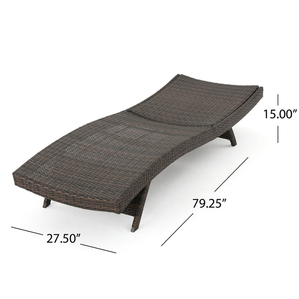 English Elm Christopher Knight Home® - Salem Pe Wicker Chaise Lounge Set – Durable Outdoor Loungers, Fully Assembled, Weather-Resistant Design 52005.00MCAMP2