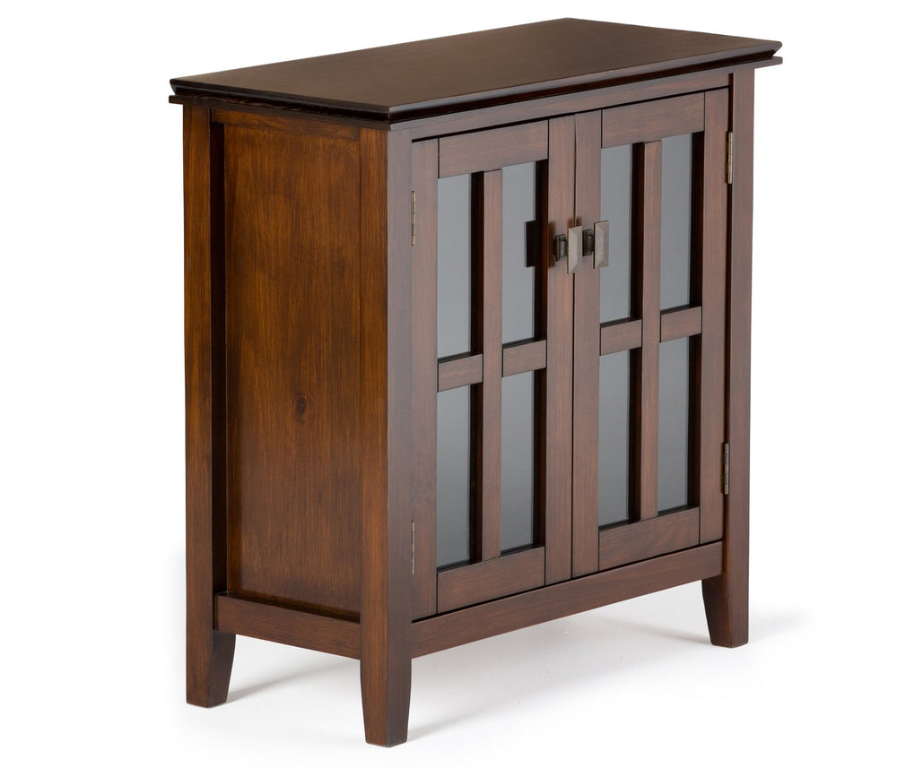 English Elm Artisan Low Storage Cabinet - Handcrafted Solid Wood In Russet Brown - Versatile & Elegant Design B136P159469