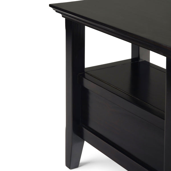 English Elm Amherst Narrow Side Table - Handcrafted Hickory Brown, Stylish Storage For Small Living Spaces B136P158325