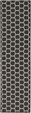 Nourison Reversible Indoor Outdoor RVB01 Machine Made Loom-woven Borderless Design Indoor/Outdoor Modern Outdoor Rug Black, Black 89% Polypropylene,11% Polyester 99446973863