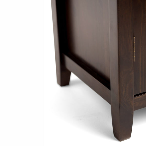 English Elm Burlington - Handcrafted Mahogany Brown Storage Cabinet With Glass Doors & Adjustable Shelves B136P159510