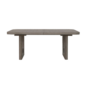 Scott Living Home Griffith Double Pedestal Dining Table Gray with Light Wood Finish P367-DR-K2 Pulaski Furniture