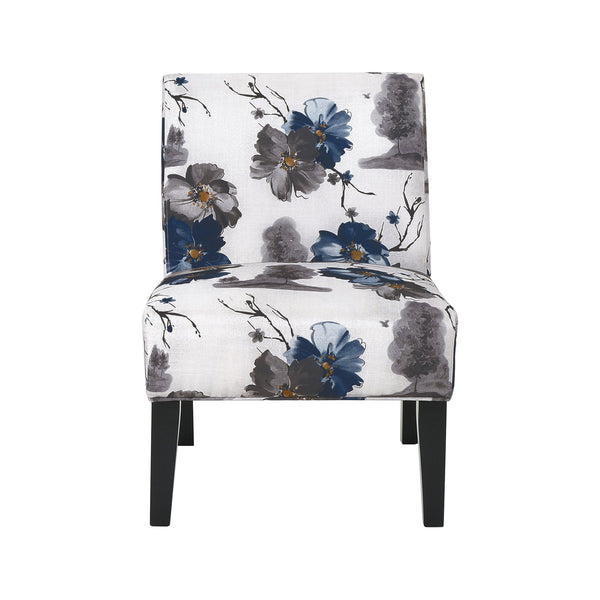 English Elm Christopher Knight Home® - Accent Chair - Mid-Century Modern Comfort, Blue Upholstery, Durable Rubberwood Frame, Stylish Design N771P218158Z