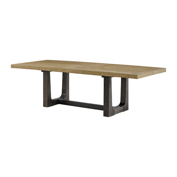 English Elm Wallace & Bay - Caramel Dining Table: Stylish Trestle Design With Rich Wood Finish, Perfect For Family Meals & Entertaining B361P406178-GIGA