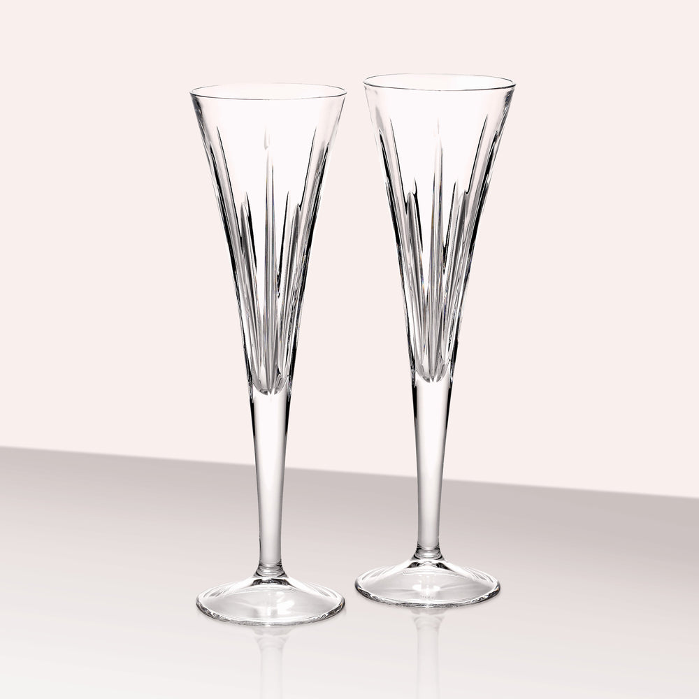 Lenox Reed and Barton Soho Crystal 2 Piece Toasting Flute Set Clear, NO COLOR GLASS,CRYSTAL 2989/2286