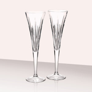 Lenox Reed and Barton Soho Crystal 2 Piece Toasting Flute Set Clear, NO COLOR GLASS,CRYSTAL 2989/2286