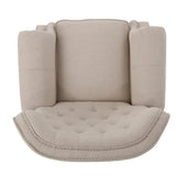 Christopher Knight Home® - Noble House - Walder Contemporary Tufted Fabric Recliner with Nailhead Trim