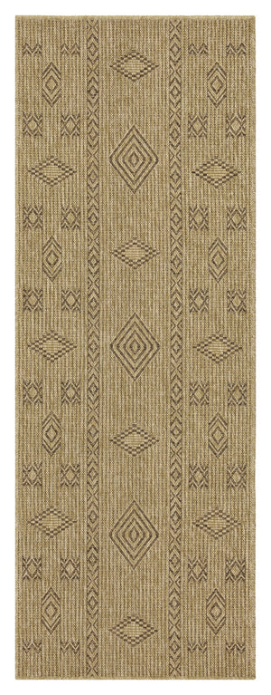 English Elm Earth Jute/Mocha 7'10" X 10'3" Indoor/Outdoor Area Rug - Durable, Easy-Clean, Pet-Friendly Design B186P198814