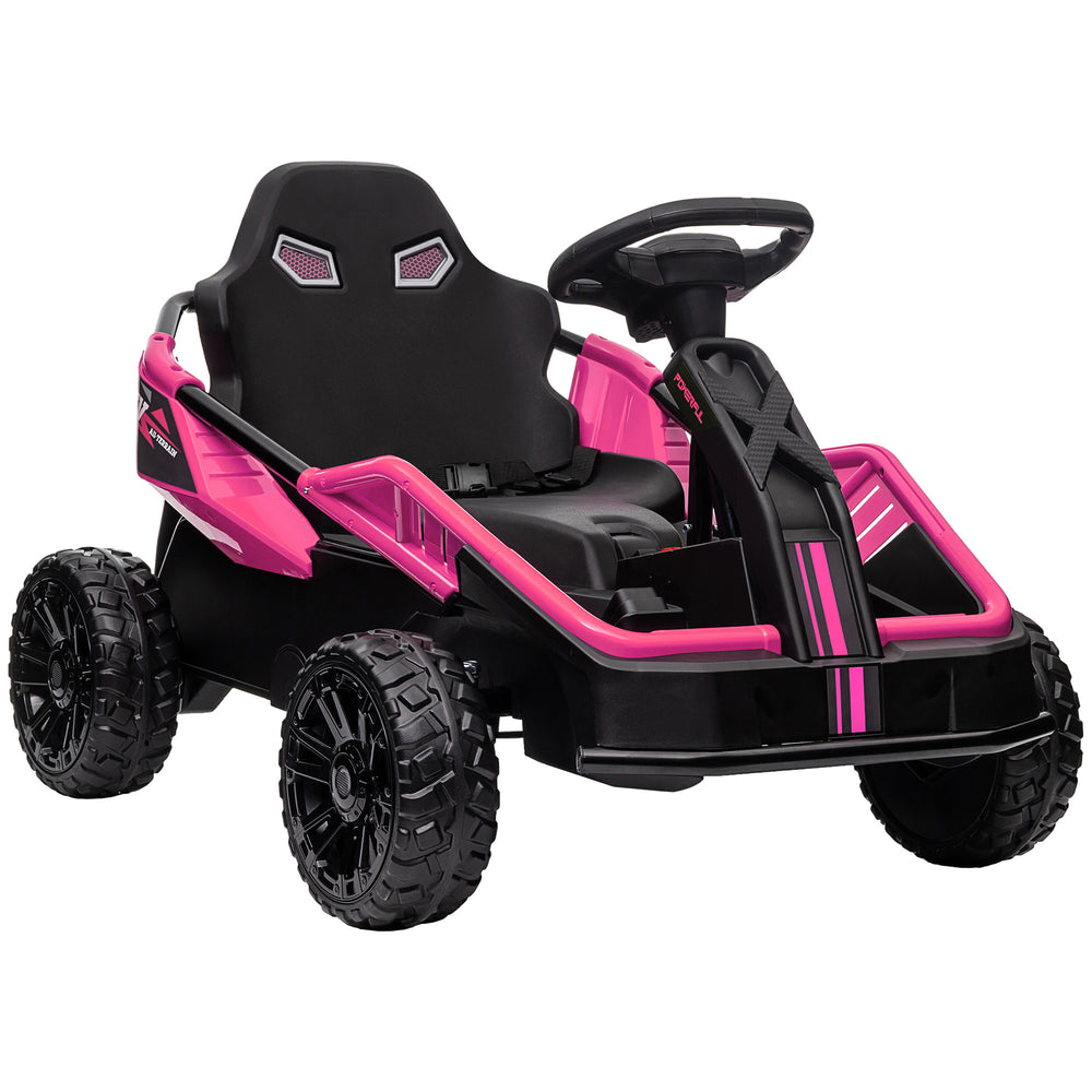 English Elm Qaba 24v Dual Motor Kids Ride on Car with Remote Spring Suspension and Led Lights W2225P217191
