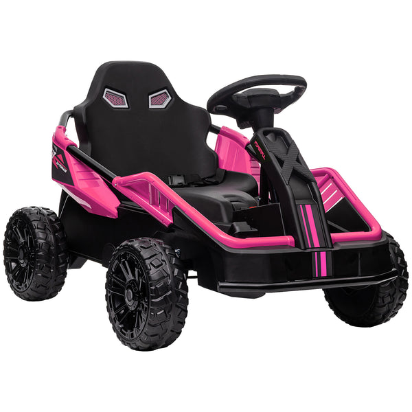 English Elm Qaba 24v Dual Motor Kids Ride on Car with Remote Spring Suspension and Led Lights W2225P217191