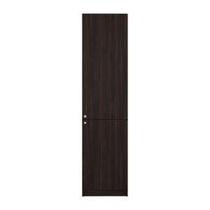 English Elm Butte Tall Two-tone Oak Bookcase with Concealed Doors and Open Shelves for Home Office B097P480467