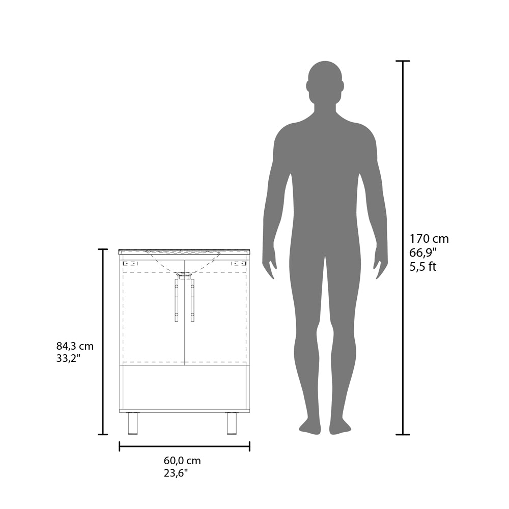 English Elm Colville Floating Wall Mount Vanity Cabinet Matte Finish Modern Bathroom Storage B092P439913