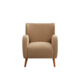 Christopher Knight Home® - Noble House - - Modern Wingback Lounge Chair - Stylish Design, Soft Fabric, Solid Wood Legs, Durable Frame,Brown