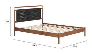 Zuo Modern Netz Queen Bed – Modern Chic Design With High-quality Materials For Stylish Home Décor Solutions Multicolor 100% Polyurethane,Rubberwood,Mdf,Plywood 110666-zuo-modern